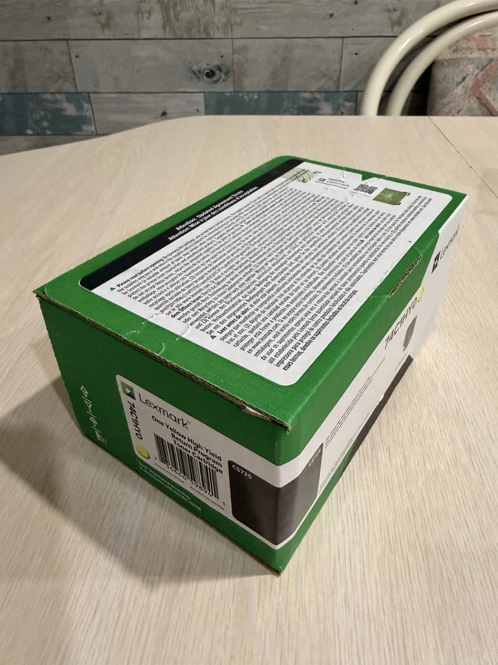 Cartucho de tóner genuino Lexmark 74C1HY0 amarillo de alto rendimiento (NUEVO SELLADO) Foto 2 de 4