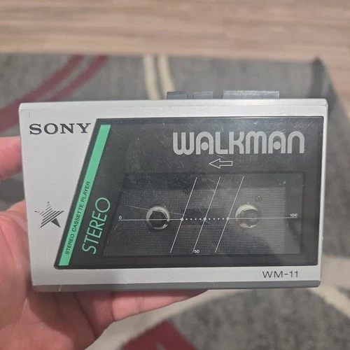 Vintage Sony Walkman WM-11 Good Shape Works. Stereo Cassette Player. Works!