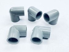 LOT OF 5 LASCO F439 SCH-80 1"-ELBOW SOCKET COUPLING CPVC FITTING 90