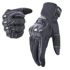 Motorcycle Leather Gloves for Men and Women with Carbon Knuckles Riding Dirt ...
