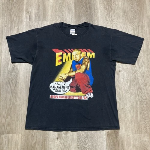 EMINEM ANGER MANAGEMENT TOUR Size XL Rare chain 2000s vintage concert t-shirt, vintage, size XL, single stitch, B+ condition