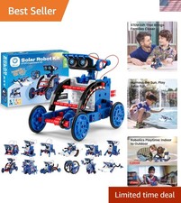Solar Robot Building Kit STEM Gift for Boys Aged 8-12, 12-in-1 DIY Science Ed...