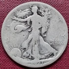 1921 S Walking Liberty Half Dollar 50c RARE Full Date Circulated #96171