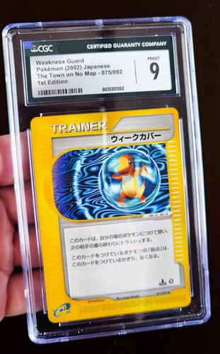 Weakness Guard EC2 075 The Town on No Map CGC 9 WOTC Charmander Pokemon Sammlung - Bild 2 von 3
