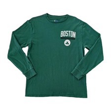 Nba Brand Boston Celtics Long Sleeve Green T-shirt Size Medium