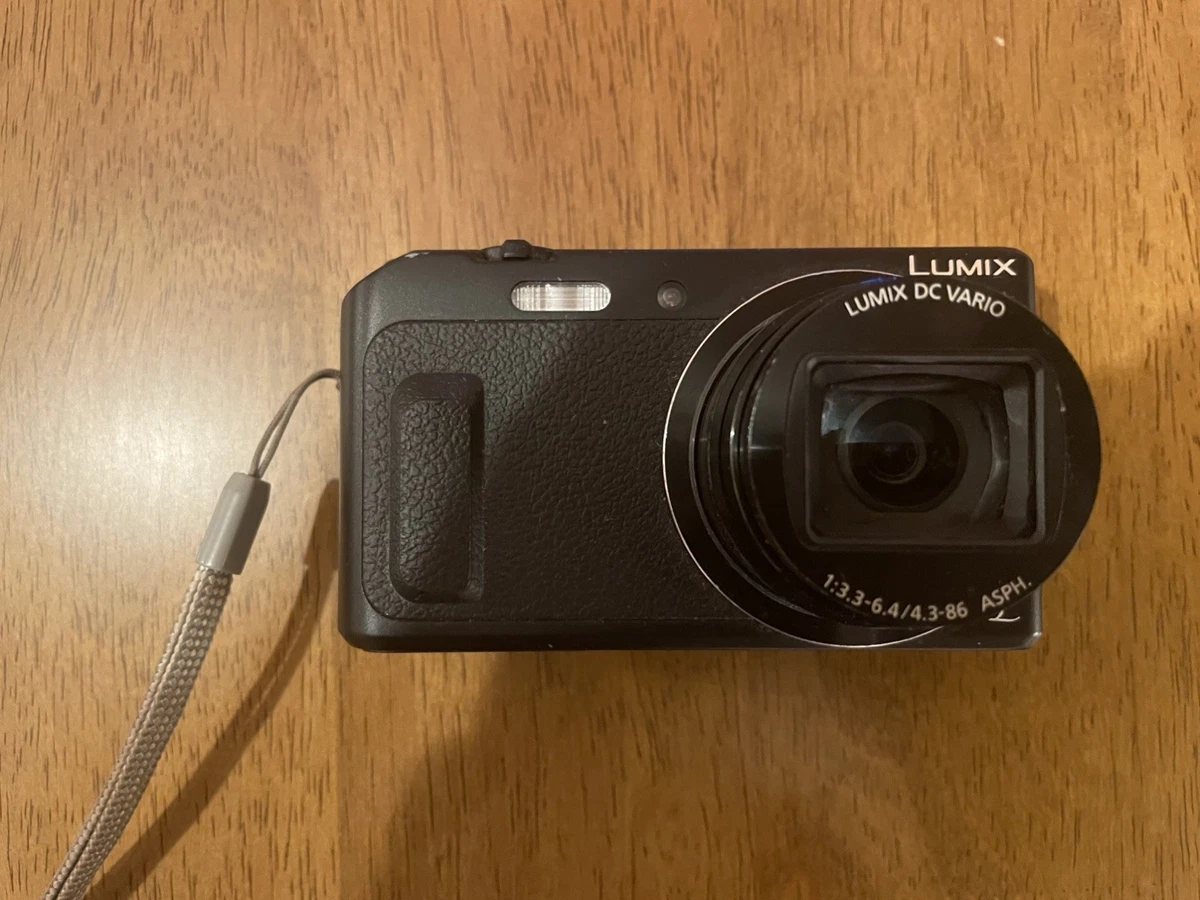 Panasonic LUMIX DMC-TZ57 Compact 16MP Noir - Reconditionné Avec étui, Chargeur, Batterie, Carte SD 16Go
