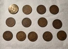 Lot Of 13 Indian Head Pennies 1863 To 1899