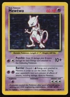 Mewtwo Base Set Holographic 10/102 Pokemon Card LP!