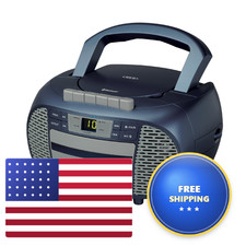 Jensen Cd-550Bt-Bl Portable Stereo Bluetooth Cd Cassette Recorder Am/Fm