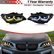 For Bmw 2-series F22 F23 2014-2019 Led Headlight Assembly Front Lamps 1 Pair For Bmw 2-series F22 F23 2014-2019 Led Headlight Assembly Front Lamps 1 Pair