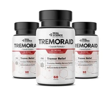 Tremoraid Essential Tremor Relief Supplements (60 Caps)* (3 Bottles)