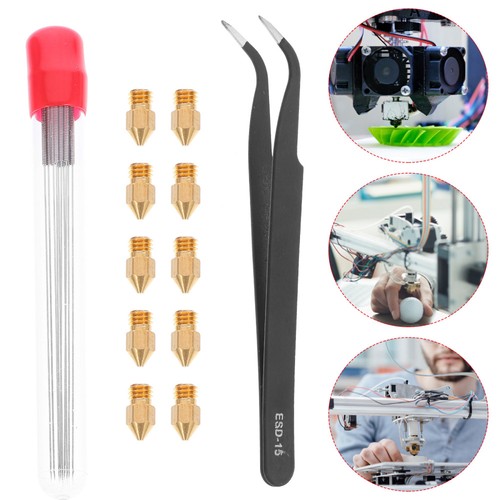 21 Pcs Nozzle Cleaning Kit Needles Tweezer for 3D Printer Cleaner - Afbeelding 8 van 12