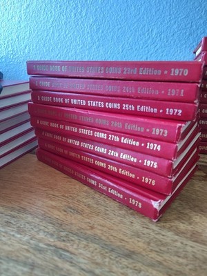 Lot Of 8 -A guide book to united states coins Reference Books Excellent ...
