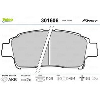 Valeo BremsbeläGe Bremsbelegsatz Vorne System Akebono FüR Toyota Yaris