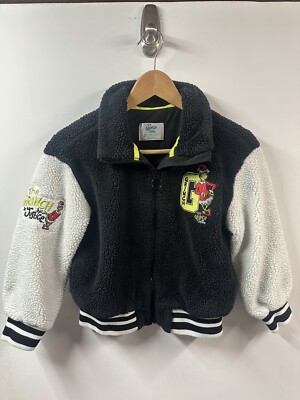 The Grinch And JUSTICE Collab - Kids Soft Fleece Jacket  - Size S 7/8 Varsity