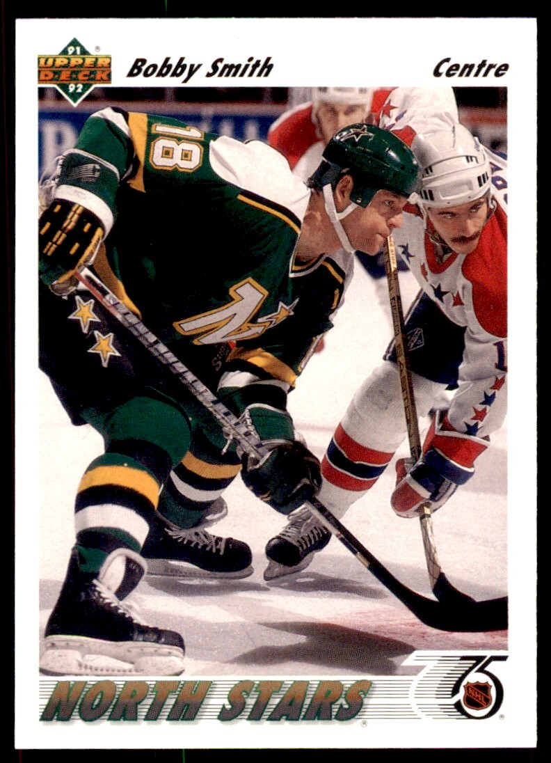 1991-92 Upper Deck French Bobby Smith . Minnesota North Stars #293