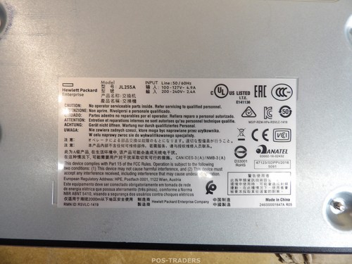 ARUBA JL255A 2930F switch Gigabit gestito 24 porte PoE+ e 4x SFP+ + RACK EARS - Afbeelding 8 van 8