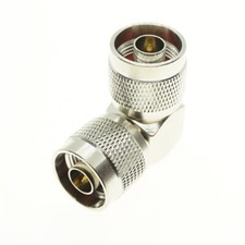 1pcs N male plug to N male right angle 90 degree RF Coaxial Connector Adapter
