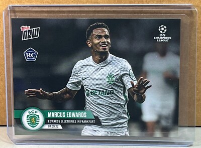 2022 TOPPS NOW UEFA #16 MARCUS EDWARDS SPORTING CP ROOKIE Print Run 912