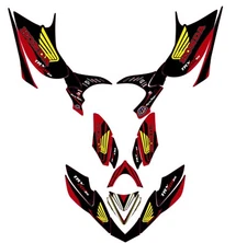 Fits TRX 700XX GRAPHIC KIT TRX 700 XX DECAL KIT STICKERS HONDA atv GRAPHICS