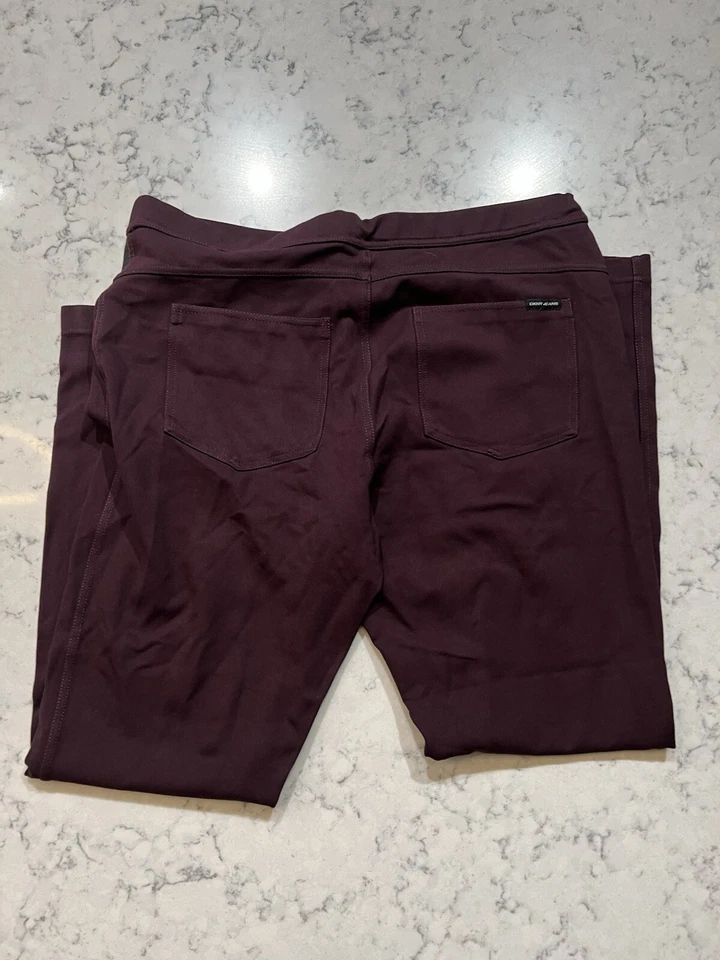 Pantalones de vestir para mujer granate DKNY elásticos leggings talla XL Foto 2 de 3