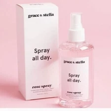 Grace And Stella All Day Hydrating Rose Facial Spray 8.11 fl oz NEW IN BOX Skin