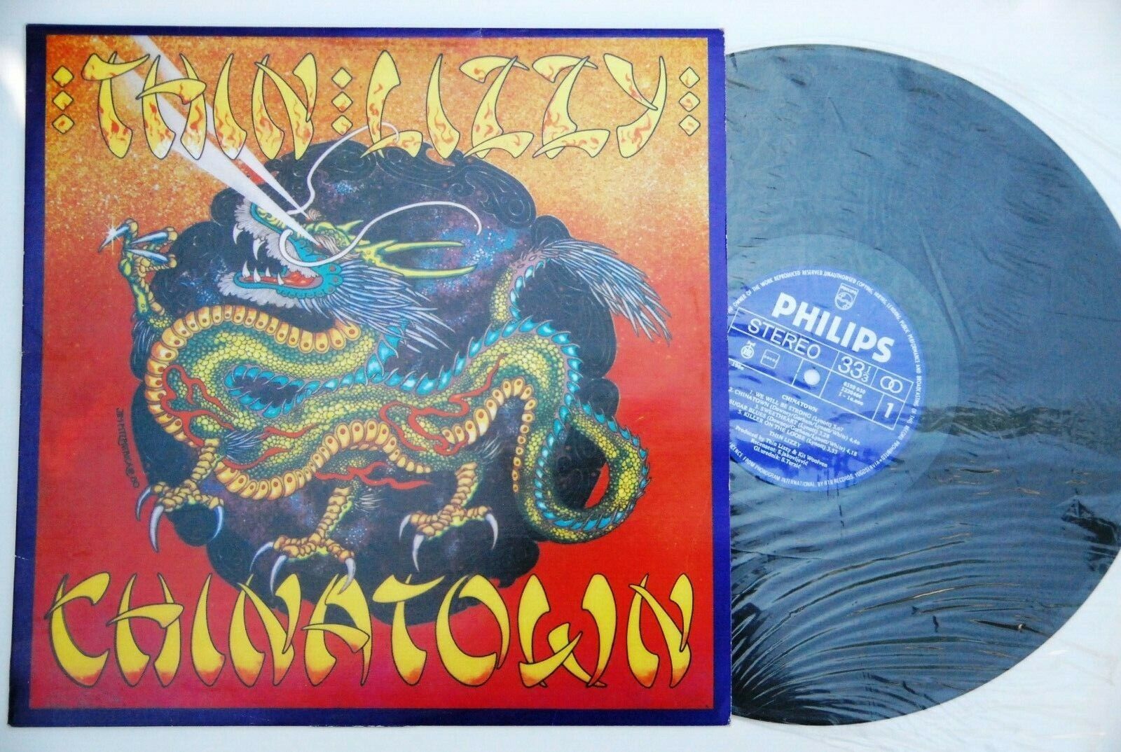 THIN LIZZY CHINATOWN 1981 RARE EXYUGOSLAVIA LP N/MINT PHIL LYNOTT