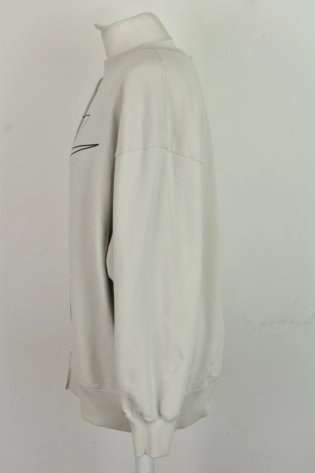 SUPERDRY Beige Crewneck Jumper size S Womens Back Zip Outdoors Outerwear - Image 4 of 4