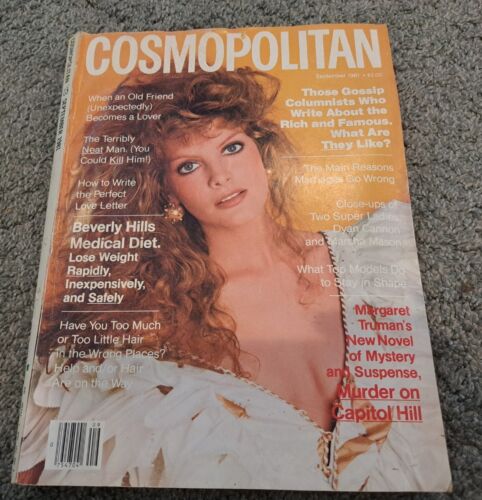 September 1981 Cosmopolitan Magazine Rene Russo Cover - Afbeelding 1 van 6