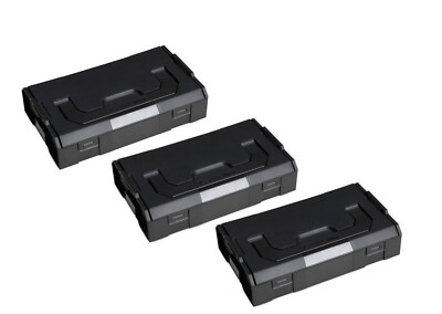 3 Stück SORTIMO Systembox L-BOXX Mini anthrazit Deckel OPAK