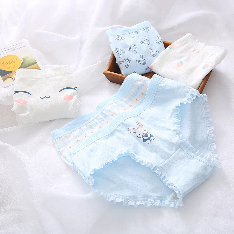 5 PACK CARTOON GIRLS UNDERWEAR BRIEFS KNICKERS  COTTON New - Image 3 of 4