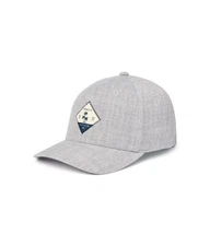 TravisMathew Men's Short Stay Snapback Adjustable Cap Hat, Heather Grey