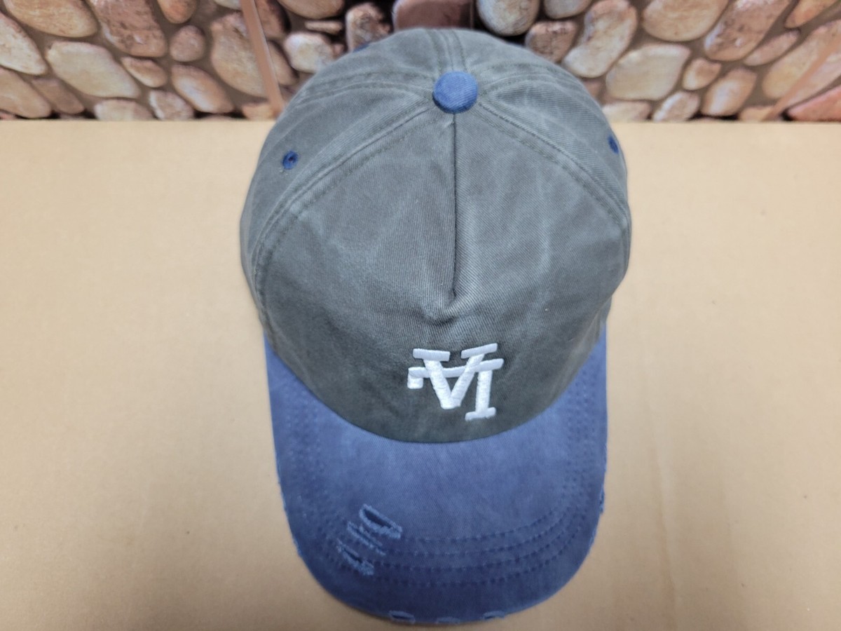 LA Dodgers PREVAIL Gray-Blue Distressed Reversed Logo Nissi
