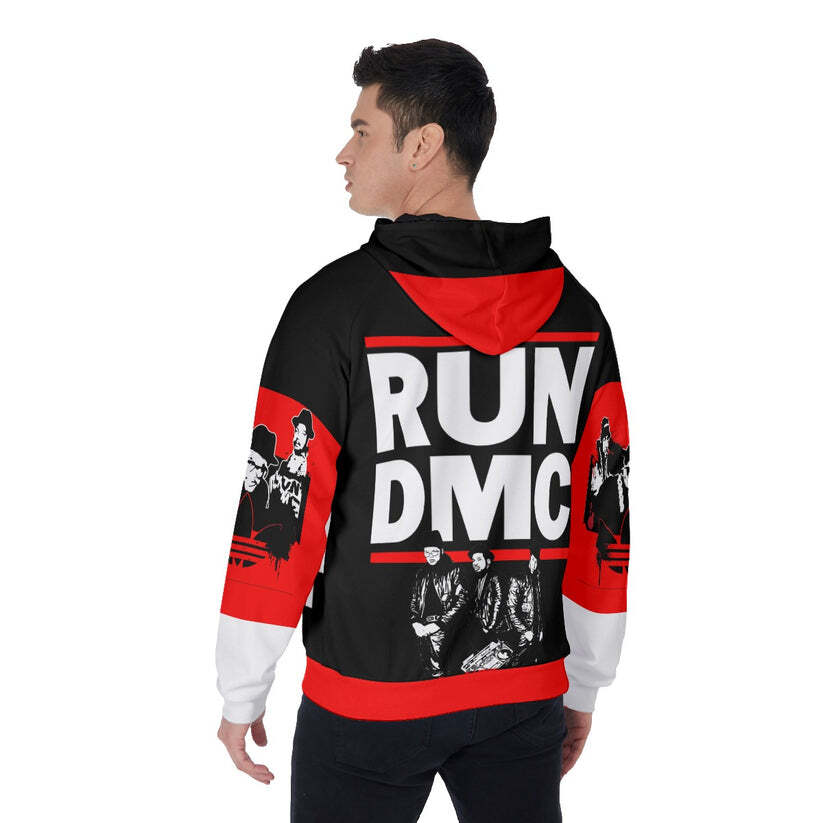 80's  RUN DMC コラボ スウェット 銀タグ　ヒップホップ Run DMC Zip Up Hoodie | eBay
