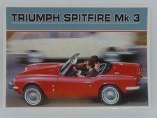CARTE POSTALE PUBLICITAIRE TRIUMPH SPITFIRE Mk 3