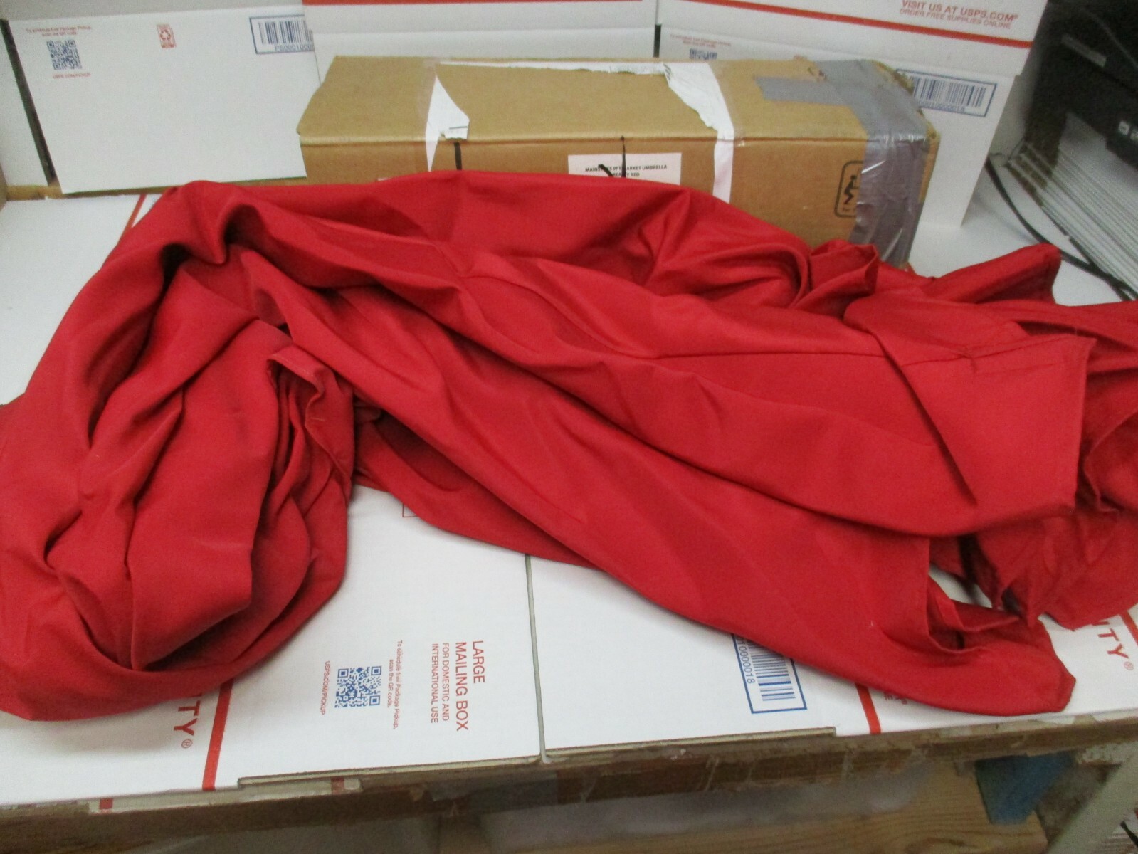 Mainstays+927+Outdoor+Tilt+Market+Patio+Umbrella+Red for sale online