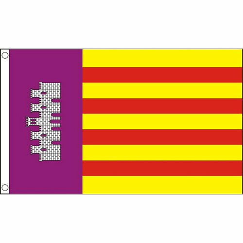 Mallorca Flag 5ft X 3ft Majorca Menorca Balearic Islands Spain Spanish ...