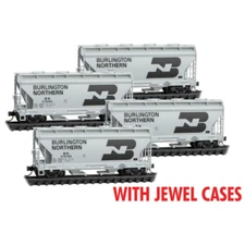 Micro Trains Line N Scale Burlington Northern 4-pk RP#215 419183, 419246, 419305