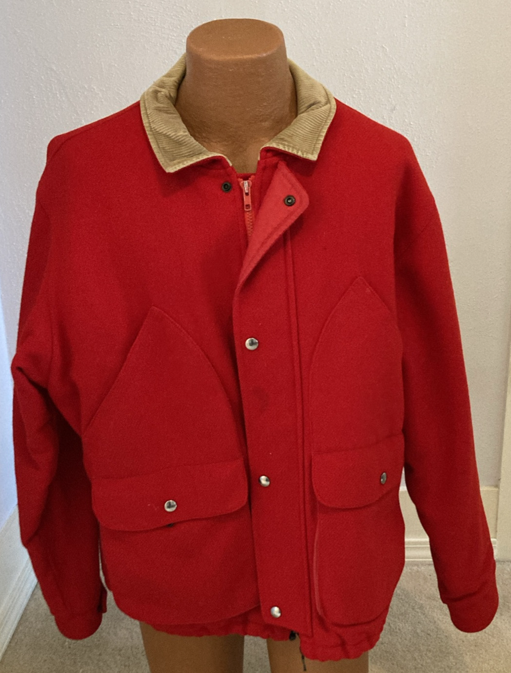 Pendleton Jacket Large Vintage Pendleton Men's Wool Coat Jacket Large Outdoors Man Thinsulate ...