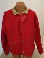 Vintage Pendleton Men's Wool Coat Jacket Large Outdoors Man Thinsulate Red New