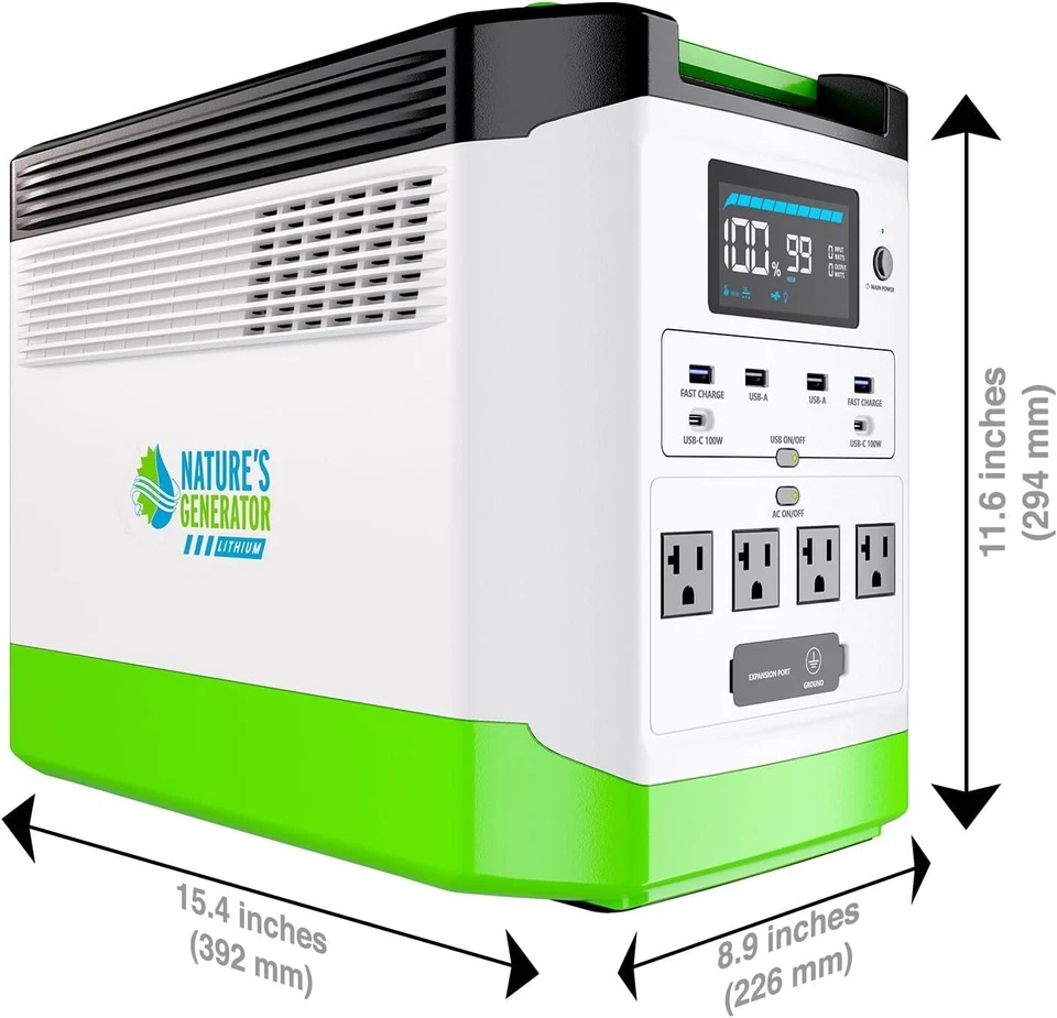 Nature's Generator Lithium 1800W Portable Power Station - Image 4 of 4