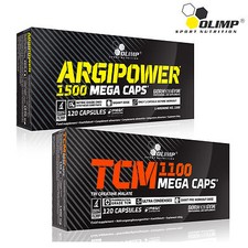 ARGIPOWER + TCM 60-180Caps L-Arginina Tri-Creatina Malato Crecimiento Muscular Anabólico