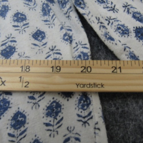 Lucky Brand Shirt Top Bluse Knopfleiste Kragenlos Ausschnitt Damen M Blau Creme Boho - Bild 12 von 14