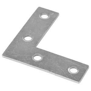 20x Flat Metal L Brackets 50mm Corner Fixing 90 Degree Braces
