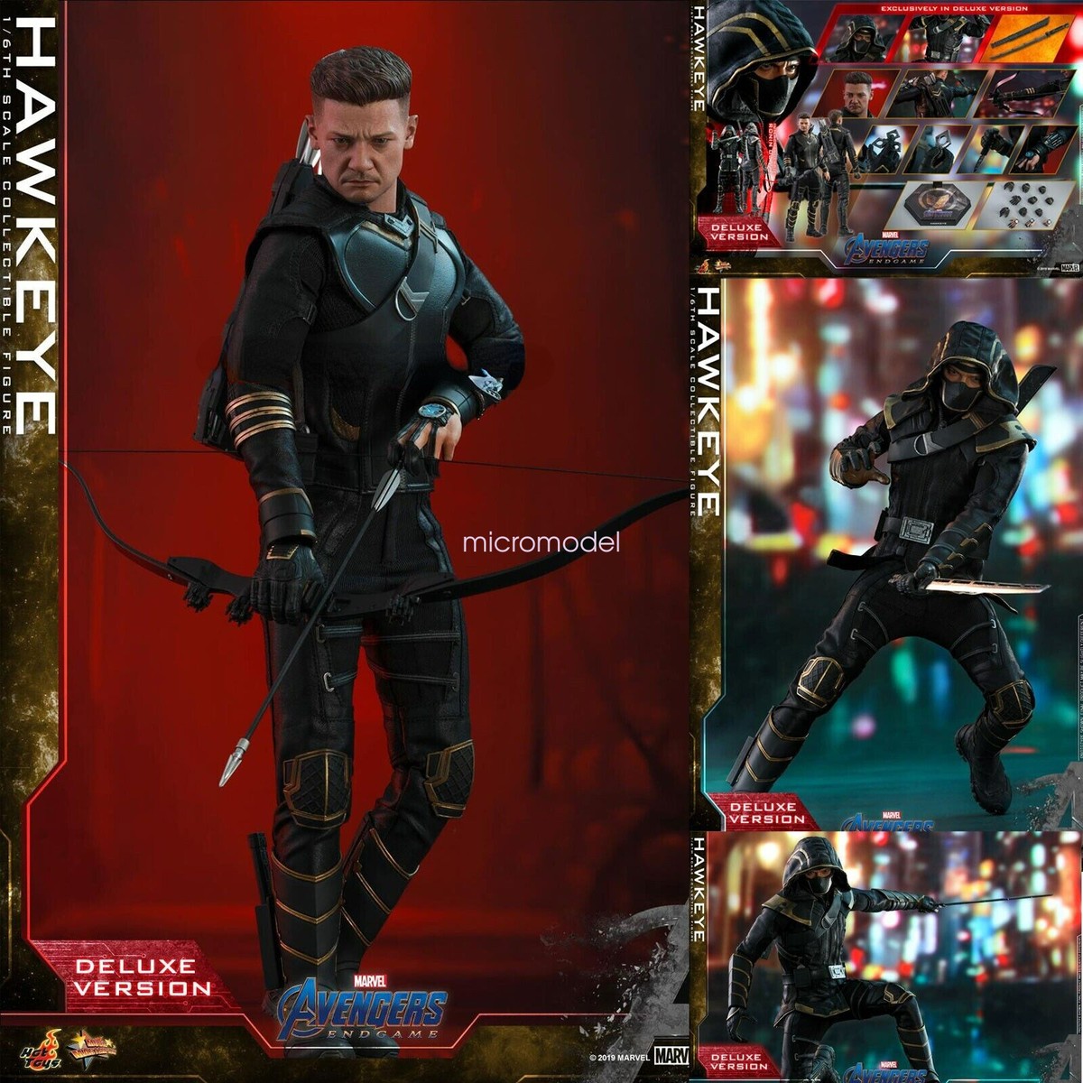 Hot Toys MMS532 Avengers Endgame Hawkeye 1/6 Action Figure Model