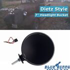 <!--F#f_0-->Black Dietz Headlight 7'' 6014 Sealed Beam Halogen LED Bulb Bucket For Hot Rods<!--F/-->