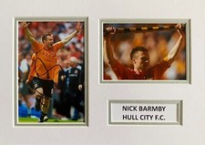 NICK BARMBY HAND SIGNED A4 MOUNT PHOTO DISPLAY HULL CITY AUTOGRAPH