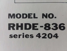 HAHN-ECLIPSE Hydrostatic GT-700 Lawn Garden Tractor Parts Manual RHDE-836 4204