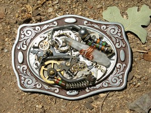 steampunk belt buckle