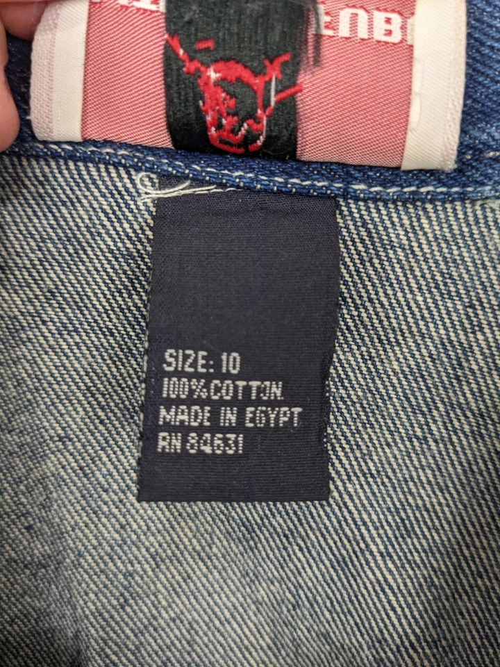 Chaqueta Platinum Fubu Niñas Talla 10 Algodón Azul Foto 4 de 4